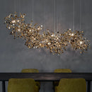 GobekUsa LED Stainless Steel Chandelier Pendant Lights for Modern Home Decor Lighting