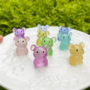 GobekUsa Kawaii Miniature Animal Figurines for Home Decor and Bookshelf Accessories