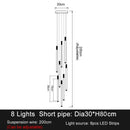 GobekUsa Elegant LED Chandelier for Staircase & Living Room Décor