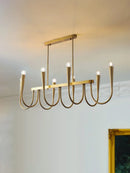 GobekUsa Brass Chandelier: Stylish Pendant Lights for Dining Room, Living Room, Kitchen Island & Bedroom