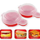 GobekUsa Easy Eggwich Microwave Egg Cooker & Burger Press Set - Hamburger Pattie Maker