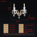 GobekUsa Crystal Wall Lamp for Bedside Aisle Ktv LED Lights