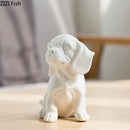 GobekUsa French Bulldog Ceramic Sculpture Miniature Figurine Desk Decoration Ornament