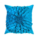 GobekUsa 3D Velvet Flower Pillow Covers in Yellow Beige 45x45cm