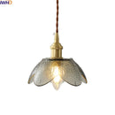 GobekUsa Glass Copper LED Hanging Light: Nordic Pendant Lamp, Living Room Bedroom Coffee Knob Switch