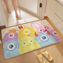 "GobekUsa Cartoon Print Bathroom Carpet: Soft, Absorbent & Anti-Slip Entrance Mat"