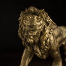 GobekUsa Golden Lion King Figurine: Modern Office & Home Decor Statue