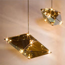 GobekUsa Diamond Glass LED Pendant Lights for Bar Restaurant Home Chandelier