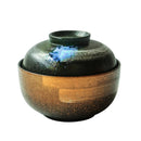 GobekUsa Japanese Ceramic Ramen Bowl Set - Noodle Soup & Rice Bowl with Lid