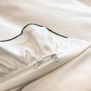 GobekUsa Korean Lace Ruffles Bedding Set with Black Bow Accent