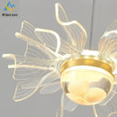 GobekUsa Butterfly LED Chandelier: Nordic Modern UFO Pendent Lamp for Home Decor