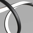 GobekUsa Black Modern LED Chandelier Dining Room Kitchen Island Bar Ceiling Fixture