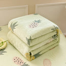 GobekUsa Dinosaur Patterns Snowflake Velvet Blanket in Various Sizes for Home/Office
