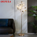 GobekUsa Ginkgo Flower Floor Lamp - Modern LED Decor for Home Living Room