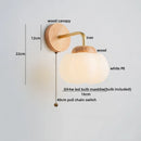 GobekUsa Cotton LED Wall Lamps with Pull Chain Switch for Restaurant Living Room Bedroom