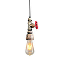 GobekUsa Industrial Water Pipe Chandelier for Home Bar Kitchen Restaurant Pendant Lamp