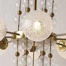 GobekUsa Glass Ball LED Pendant Light: Modern Chandelier for Living Room Kitchen Island