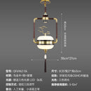 GobekUsa Chinese Lantern Chandelier: Classic Living Room Tea House Retro Lighting Fixtures