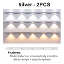 GobekUsa LED PIR Motion Sensor Cabinet Light - Ultra-Thin & Wireless Rechargeable Night Light