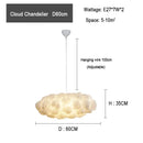 GobekUsa Cloud Chandelier: Modern White Pendant Light for Commercial & Residential Spaces