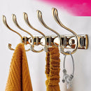 GobekUsa Brass Gold Towel Hook: Wall Mount Bathroom/Kitchen Hanger