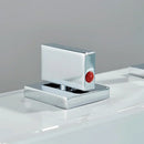 GobekUsa Dual Handle Basin Faucet: Deck Mounted Hot Cold Water Mixer Taps for Bathroom