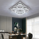 GobekUsa Crystal LED Ceiling Chandelier: Elegant 3-Side Nordic Indoor Light for Living Room