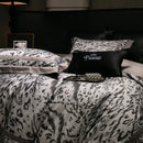 GobekUsa 1000TC Egyptian Cotton Zebra Print Bedding Set with Duvet Cover, Sheet, Pillowcases
