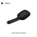 GobekUsa Black Shower Slider Adjustable Rail Set 3 Functions Simple Style 1.5M Hose