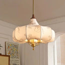 GobekUsa Gold Lustre Retro Medieval Fabric Pendant Lights for Home Decor