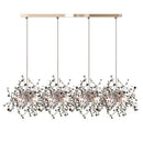 GobekUsa Leaf Chrome Ceiling Chandelier for Living Room, Bar, or Balcony Lighting