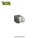 GobekUsa Adjustable Shower Head Holder Wall Mount for Bathroom • White ABS Fixture Base