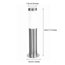 GobekUsa Black Silver Landscape Bollard Path Light for Garden Decoration