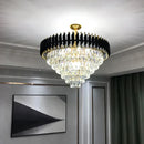 GobekUsa Crystal LED Pendant Chandelier: Modern Luxury Living Room Dining Lighting Fixture