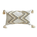 GobekUsa Boho Geometric Tufted Tassel Cushion Cover 30x50/45x45cm