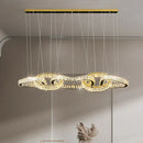 GobekUsa Crystal Chandelier Pendant Light for Living Room Dining Room Ceiling Light