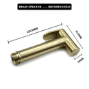 GobekUsa Brass Dual Purpose Bidet Faucet Set for Bathroom Sprayer and Shower