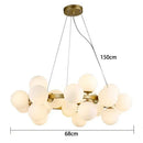 GobekUsa Glass Ball LED Pendant Lights for Home Decor and Luminaires