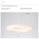 GobekUsa Cloud Pendant Light: Nordic Minimalist Doughnut Chandelier for Living Room & Kid's Bedroom