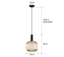 GobekUsa Colorful Glass Pendant Lights Living Room Bedside Lamp LED Hanging Lighting