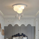 GobekUsa Bear Pendant Light: Kids Bedroom Chandelier LED Balloon Ceiling Lamp