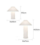 GobekUsa Japanese Paper Floor Lamp: Nordic Design Wabi Sabi LED Table Lamp for Bedroom, Living Room