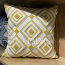 GobekUsa Leaf Embroidered Cotton Cushion Cover Set - Home Decor Pillow Covers 45x45