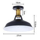 GobekUsa Industrial Flush Mount Light for Home Decor in Bedroom, Kitchen, Living Room
