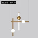 GobekUsa Geometric Line Frame Chandelier Pendant Lights for Stairs and Table Decor