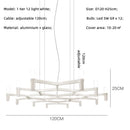 GobekUsa Crown Major Chandelier: Modern Luxury LED Light for Kitchen, Hotel, Living Room