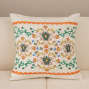 GobekUsa Geometric Waves Tufted Pillow Covers with Embroidered Tassels
