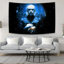 GobekUsa Jack-O-Lantern Wall Tapestry: Boho Halloween Horror Movie Decor for Home & Bedroom