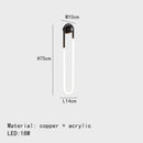 GobekUsa Ellipse Wall Lights: Gold Black Copper White, 3-Color Dimming