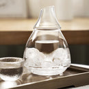 GobekUsa Japanese Style Glass Wine Bottle & Cup Set with Wine Warmer
